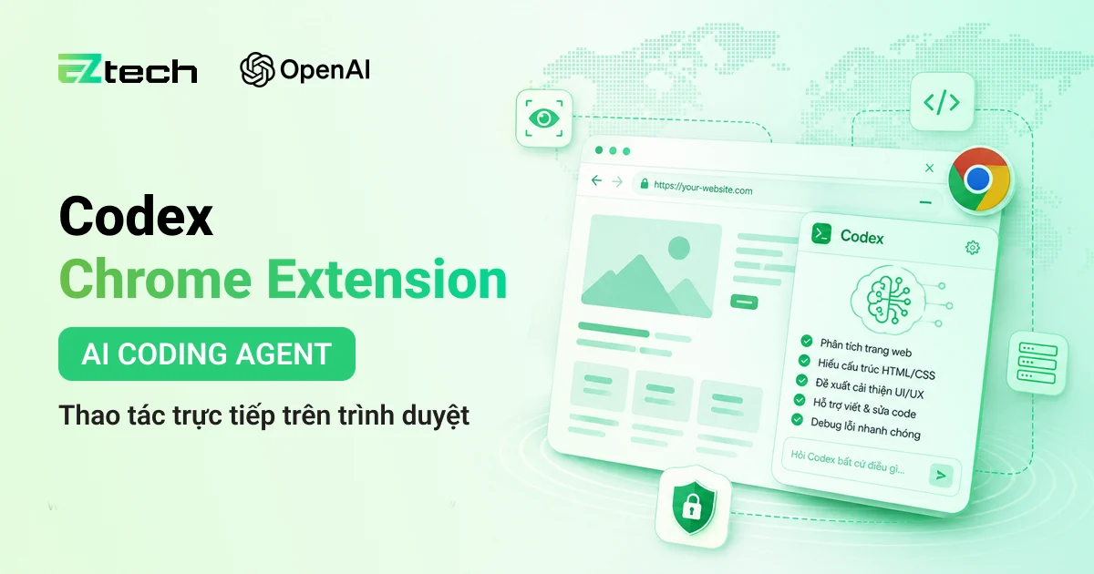 OpenAI ra mắt Codex Chrome Extension: AI giờ có thể thao tác trực tiếp trên trình duyệt ? 1 OpenAI ra mắt Codex Chrome Extension